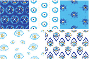 Evil Eye Illustrations Patterns