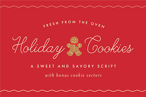 Holiday Cookies, A Christmas Script
