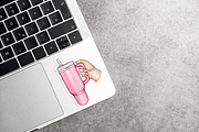 Tumbler Clipart set, an Object Illustration by The GG Shop (Thumbnail 5 of 6)