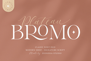 Bromo Plateau - Classy Font Duo