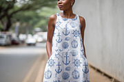 Sleeveless Linen Summer Dress Mockup, a Mockup by 1001 mockups (Thumbnail 6 of 9)