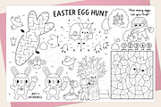 Easter egg hunt coloring placemats, an Education Illustration by Lexi Claus (Thumbnail 4 of 6)