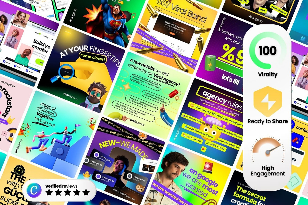 Agency Canva Templates for IG, a Social Media Template by Virall (Photo 2 of 10)