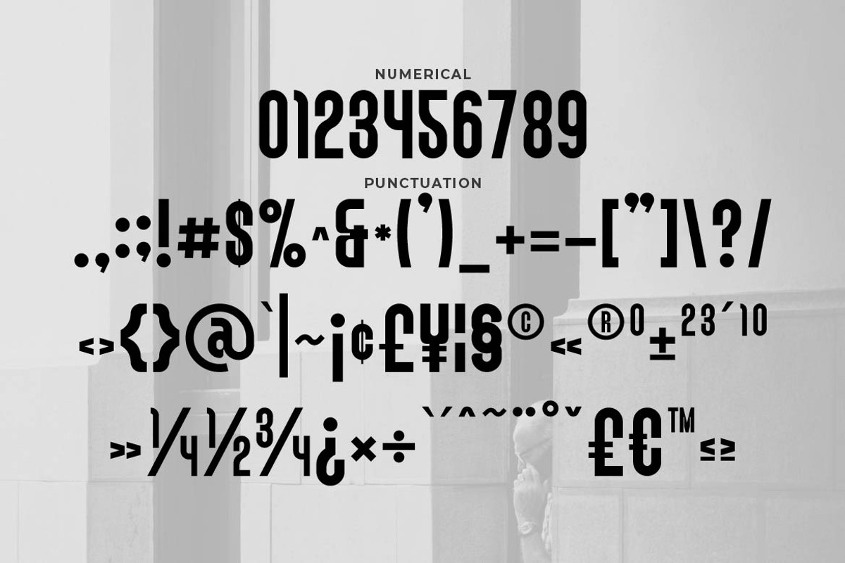 Pushkey – Condensed Sans Serif, a Sans Serif Font by Artiveko (Photo 7 of 8)