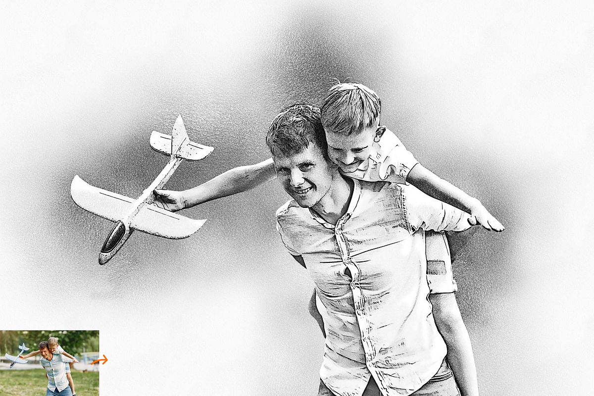 Realistic Pencil Drawing Action, an Action Add-On by MRI STUDIO (Photo 8 of 10)