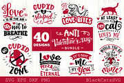 Anti Valentines Day SVG bundle, an Illustration by BlackCatsMedia (Thumbnail 1 of 5)