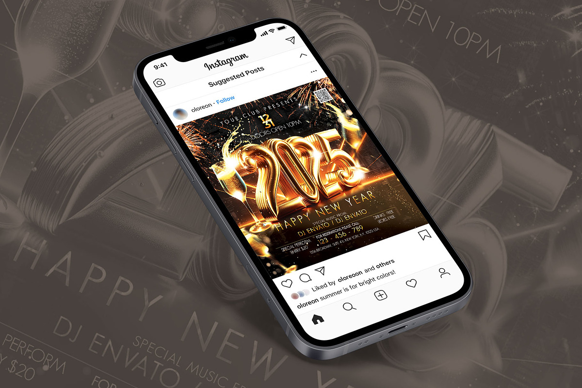 2025 New Year, a Flyer Template by Artolus (Photo 2 of 2)