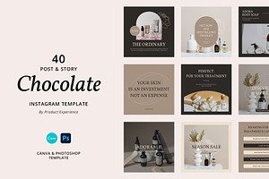 Chocolate Instagram Template Canva