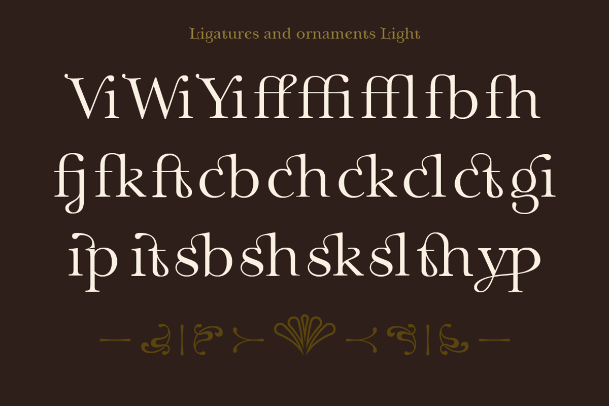 Anges - stylistic Art Nouveau font, a Serif Font by TypeFaith Fonts (Photo 6 of 13)