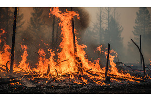Massive wildfire burning intensely, a Nature Photo by Igor Tichonow
