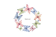 Watercolor Butterfly Collection, a Decorative Illustration by MayaNavits (Thumbnail 15 of 15)