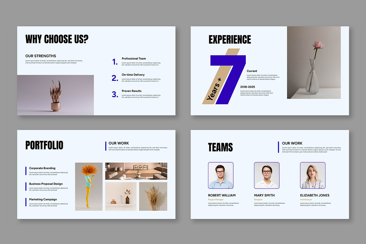 Minimal Business Portfolio, a Presentation Template by Mighty-Slide (Photo 4 of 6)
