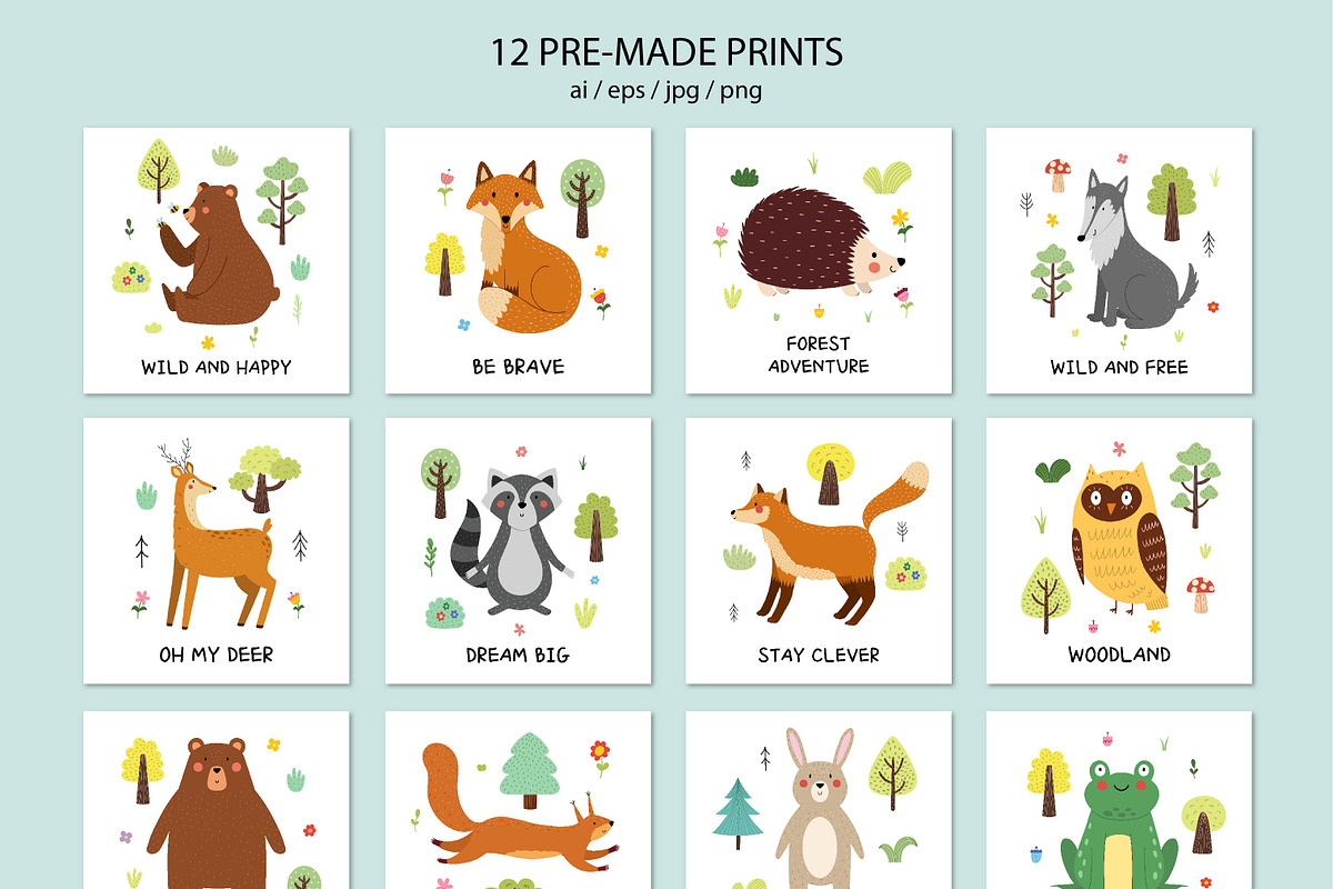 Forest Animals Collection, an Animal Illustration by Gulnara Sabirova (Photo 13 of 15)