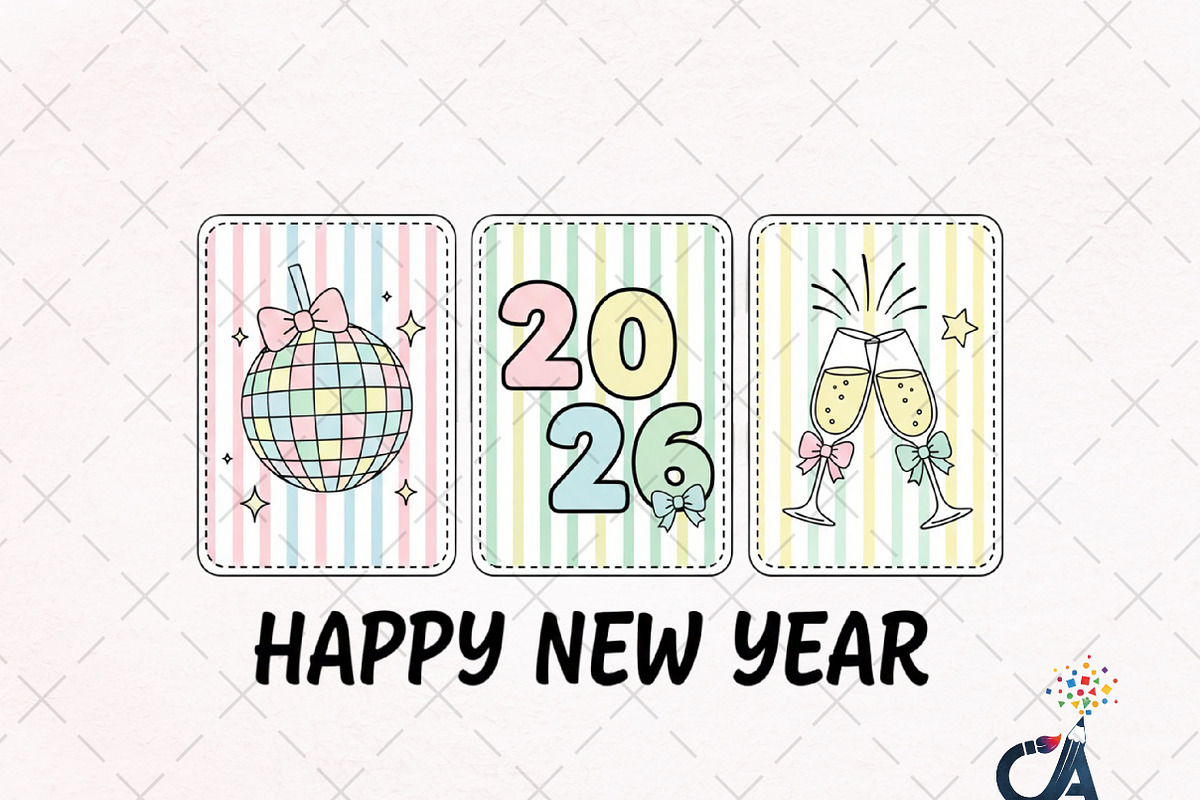 Happy New Year 2026 Frame PNG, an Illustration by Creative Art (Photo 1 of 6)