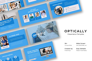 Optically – Medical Google Slide, a Presentation Template by kreatifreya