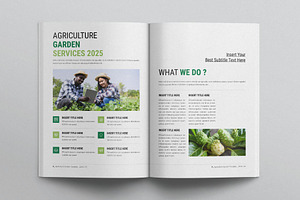 Agriculture Garden Brochure Template