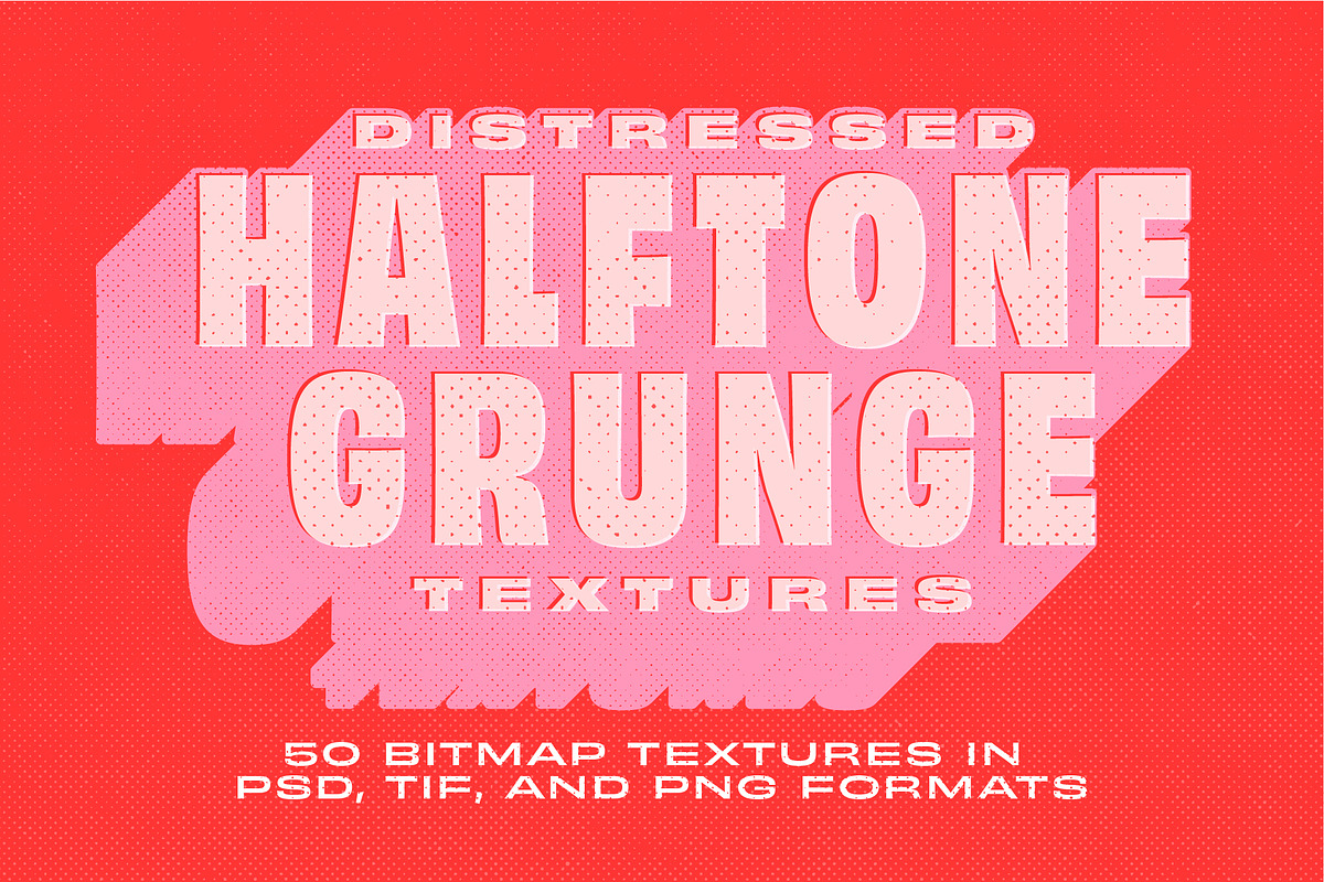 Distressed Halftone Grunge Textures, a Texture Graphic by Quentin Bangston (Photo 1 of 7)