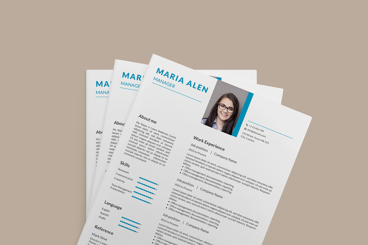 Professional Resume/CV Template, a Resume Template by designSultan (Photo 4 of 5)