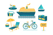 Summer collection-elements, icons, a Food Illustration by Dasha Efremova (Thumbnail 4 of 8)