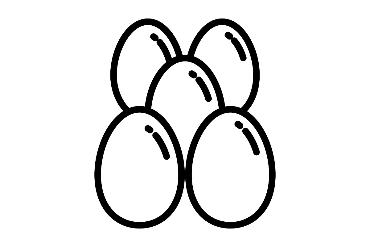 Egg icon, an Outline Icon by Sumberpangan (Photo 5 of 5)
