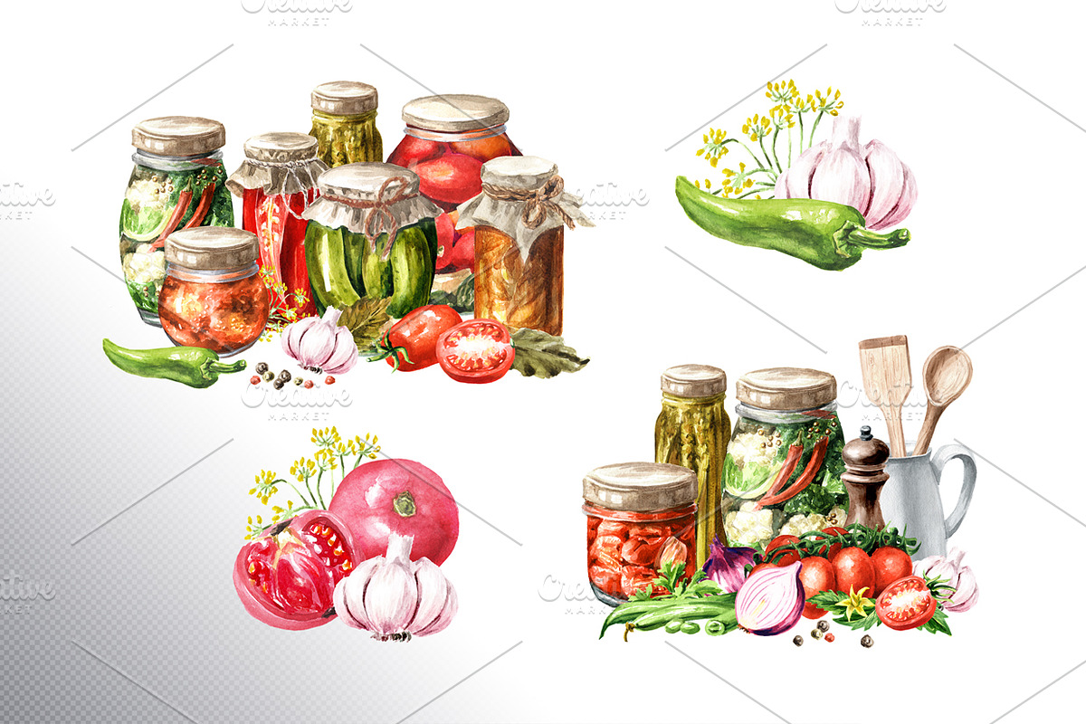 Homemade. Organic, a Food Illustration by Daria Ustiugova (Photo 6 of 12)