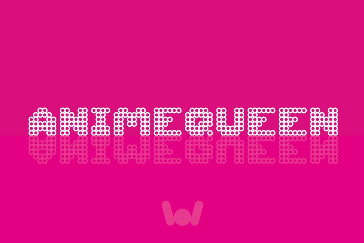 animequeen font preview 2
