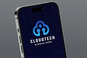 Digital Cloud Tech Logo, a Branding & Logo Template by Design_Planet