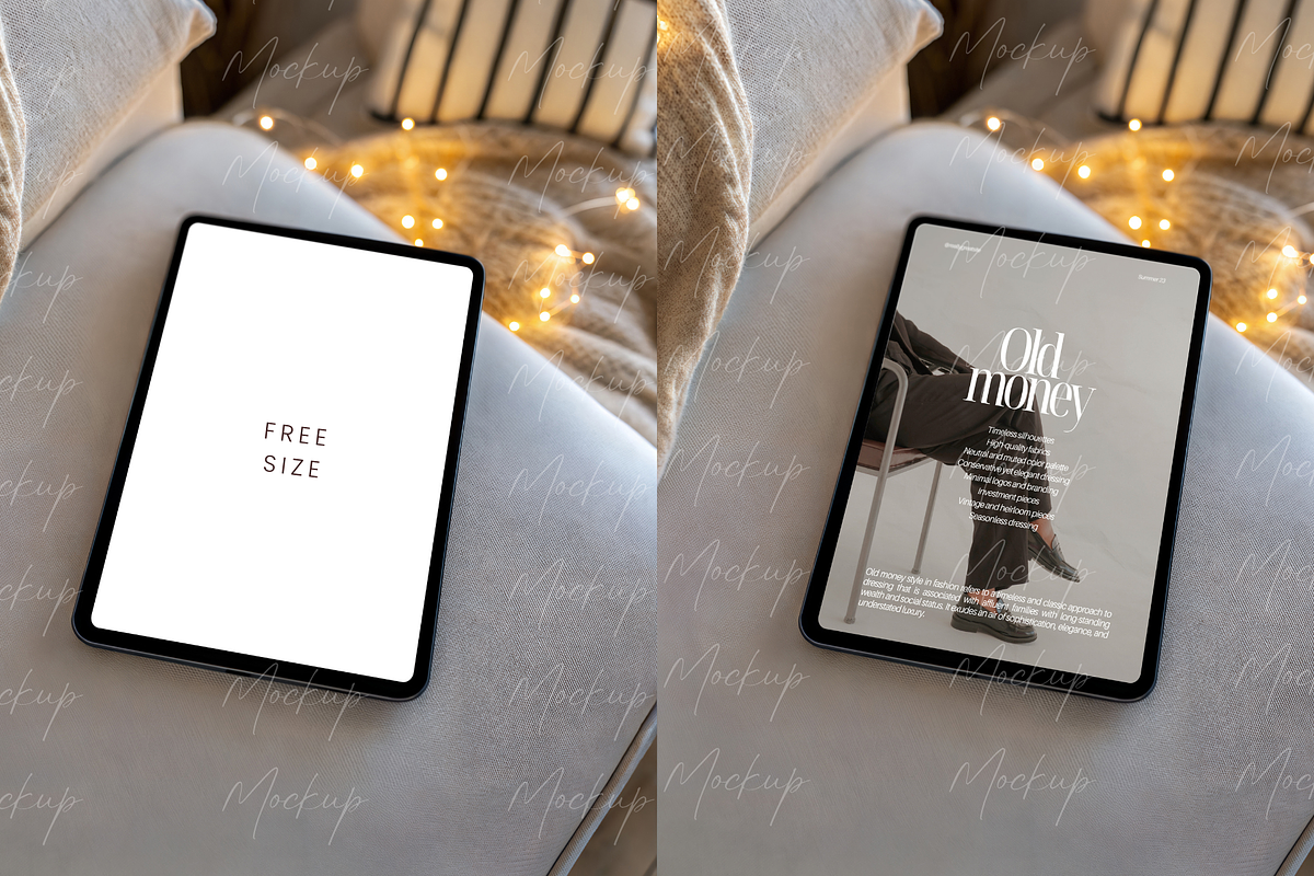 Elegant iPad Screen Mockup, a Product Mockup by TatiMockup (Photo 2 of 3)