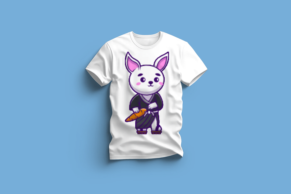 Cute Rabbit Wearing Kimono Cartoon, an Animal Illustration by Artstorystudio (Photo 3 of 3)