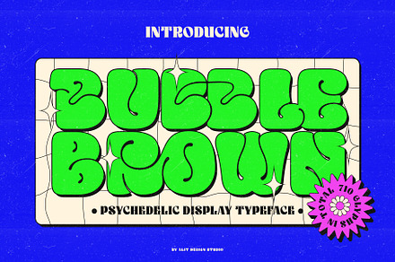 Bubble Brown Typeface, a Symbol Font by alit design