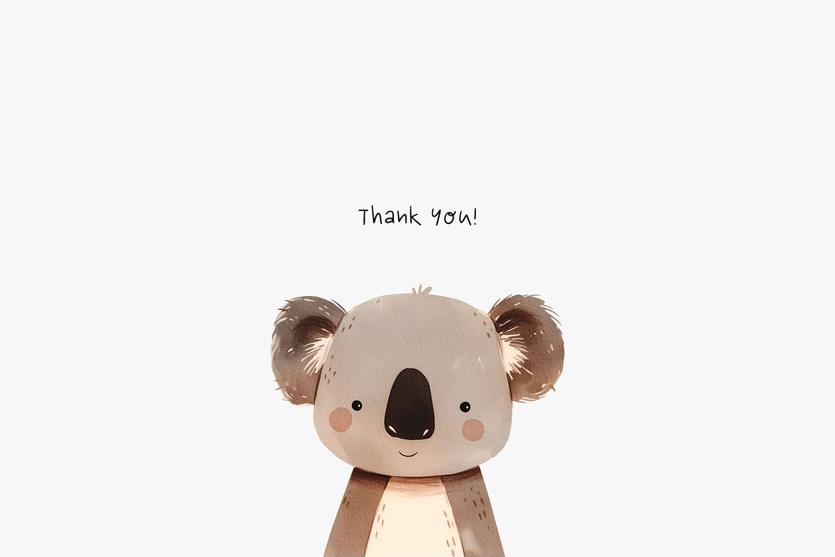 Cute Animals Portraits, a Decorative Illustration by MilaCreator (Photo 7 of 7)