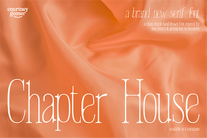 Chapter House · Handwritten Serif, a Serif Font by Courtney Gosser Design