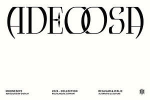 Adeoosa – Gothic Serif Display