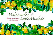 Watercolour little mandarins, a Decorative Illustration by Verlena's Corner (Thumbnail 1 of 5)
