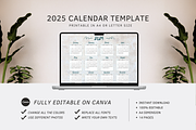 2025 CALENDAR CANVA TEMPLATE, a Stationery Template by The Little Lily Studio (Thumbnail 5 of 5)