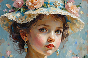 Baby Empress Bundle Oil Painting, a Person Illustration by PLUM&FIGS (Thumbnail 8 of 13)