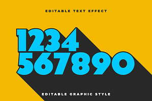 Bold Long Projection Text Effect, a Templates & Theme by studiogstock