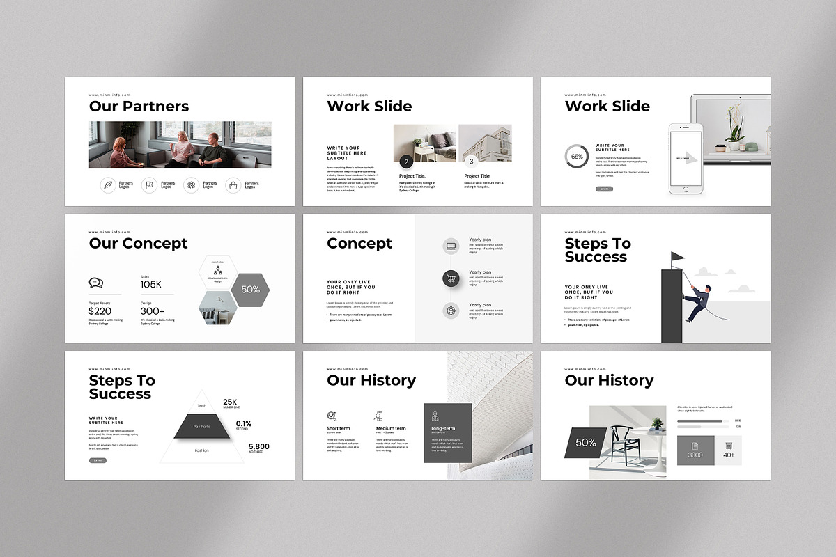 Minml Presentation Template, a Presentation Template by evgenystudio (Photo 21 of 28)