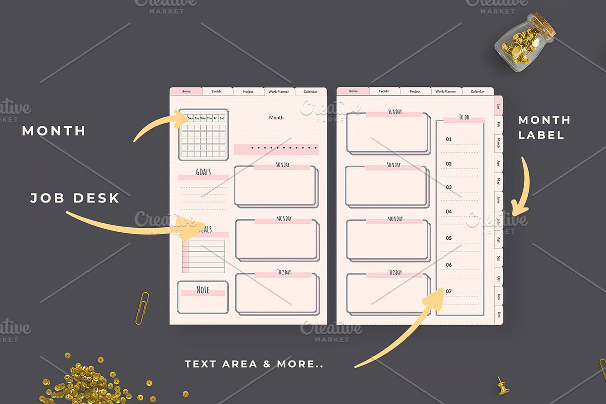 Student Planner Journal, a Magazine Template by Dimas Rizki Pratama (Photo 2 of 6)