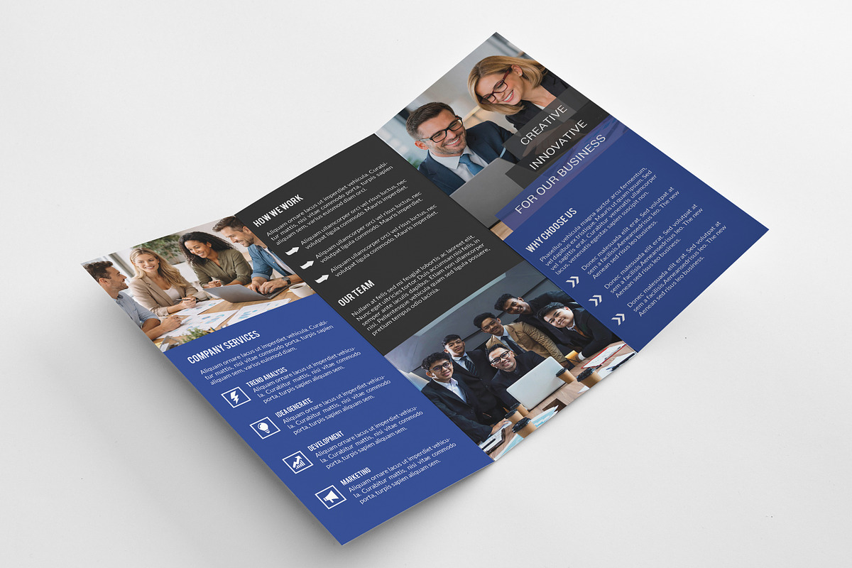 Trifold Corporate Brochure, a Brochure Template by Template Shop (Photo 3 of 5)