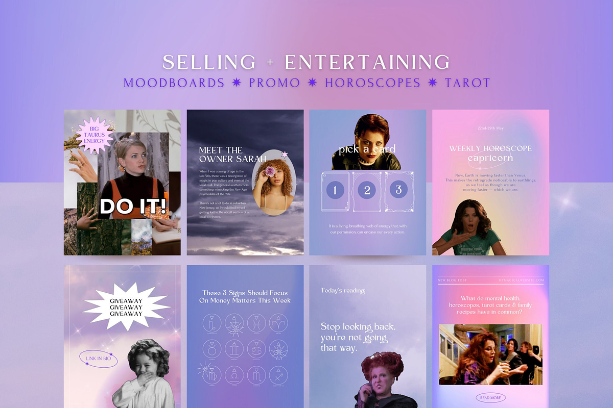 Mystical Instagram Astrology Canva, a Social Media Template by Story Native (Photo 6 of 11)
