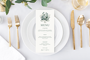 Wedding Menu Template Sage Greenery, a Stationery Template by MarryMeMoments (Thumbnail 3 of 4)