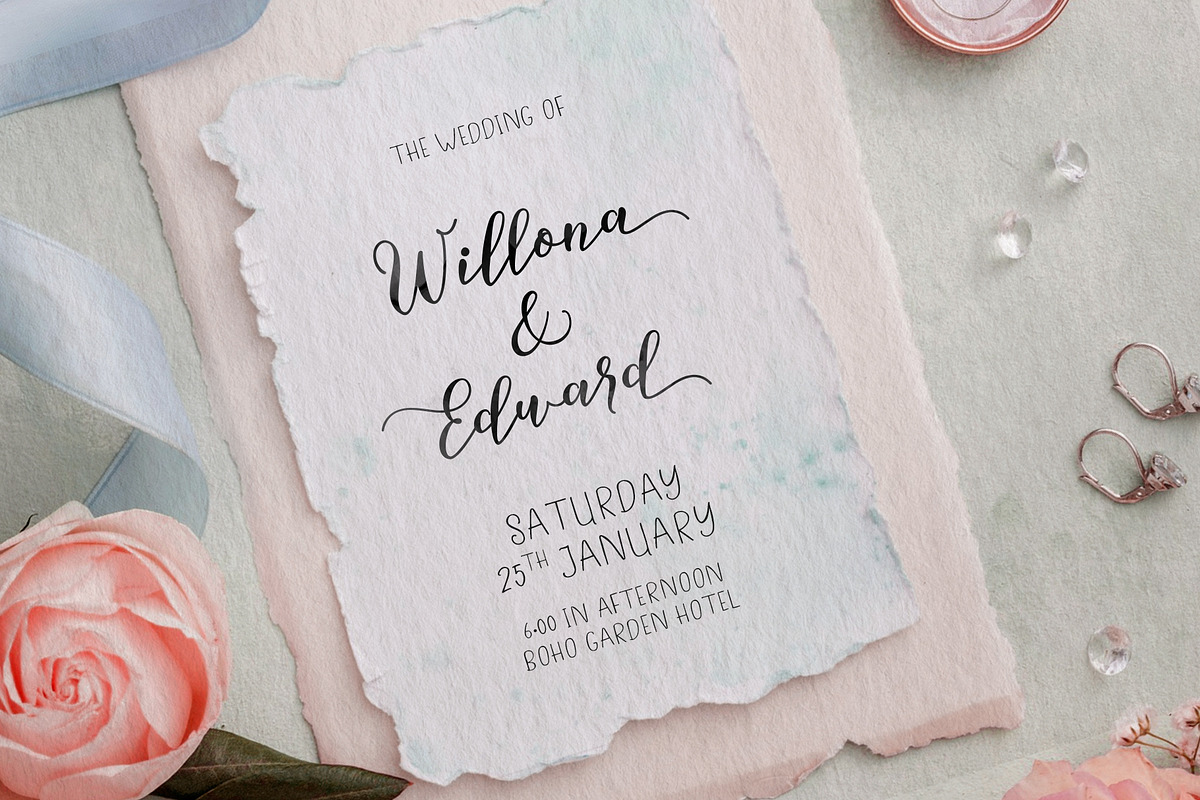 Bettilafea Duo Handmade Fonts, a Script Font by Siwox Studios (Photo 4 of 13)