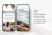 Travel Instagram Post Templates, a Social Media Template by ShopRShop (Thumbnail 2 of 11)