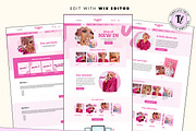 Wix Pink Website Template, a Wix Template by Template Twist Shop (Thumbnail 2 of 10)