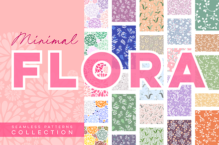MINIMAL FLORA | Pattern Collection, a Pattern Graphic by LiSA Creative Mood