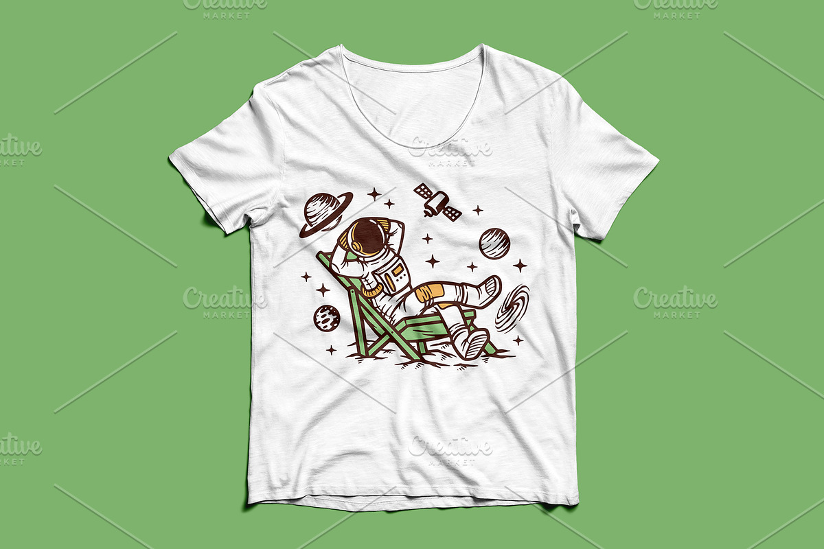 Set of outer space elements, an Animal Illustration by gunaonedesign (Photo 4 of 6)