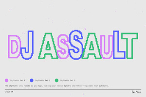 Crash TM Automatic Trashed Font