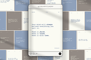 Self Care Reminders Instagram Posts, a Social Media Template by Creatif Foundry (Thumbnail 1 of 8)