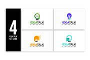 Set of Idea Talk Logo designs, a Branding & Logo Template by Lucky Creative (Thumbnail 1 of 5)